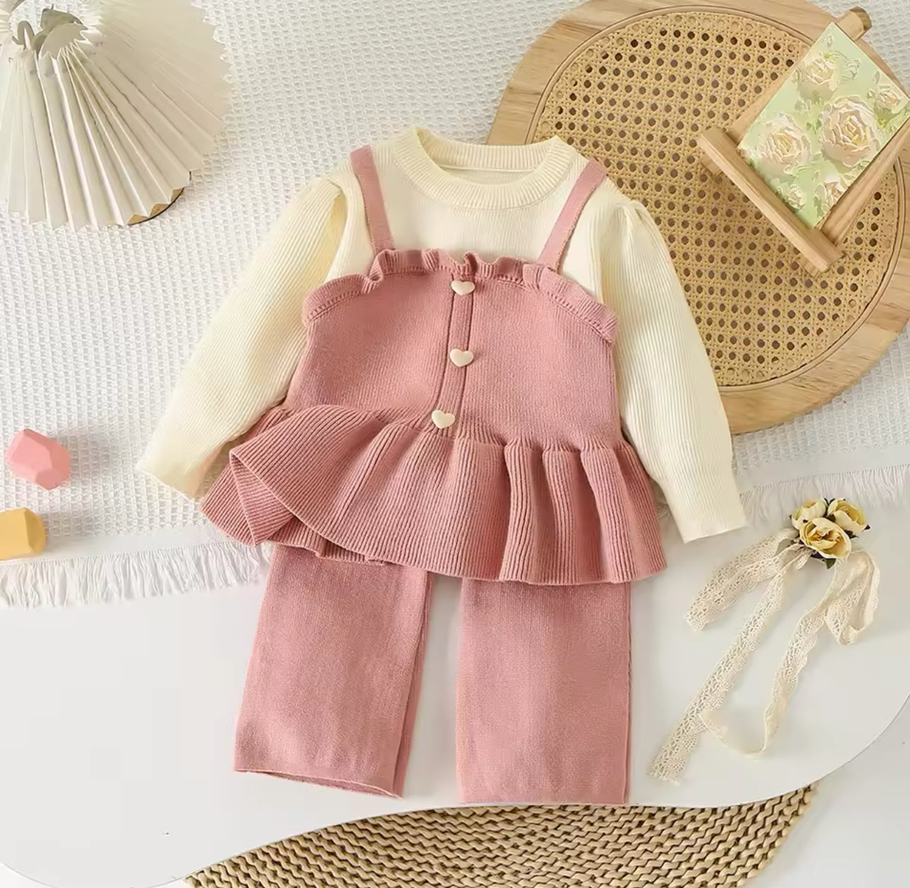 Pink Knitted Co Ord