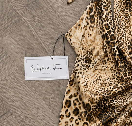 Halter Leopard Sexy Backless Maxi Dress 🤎