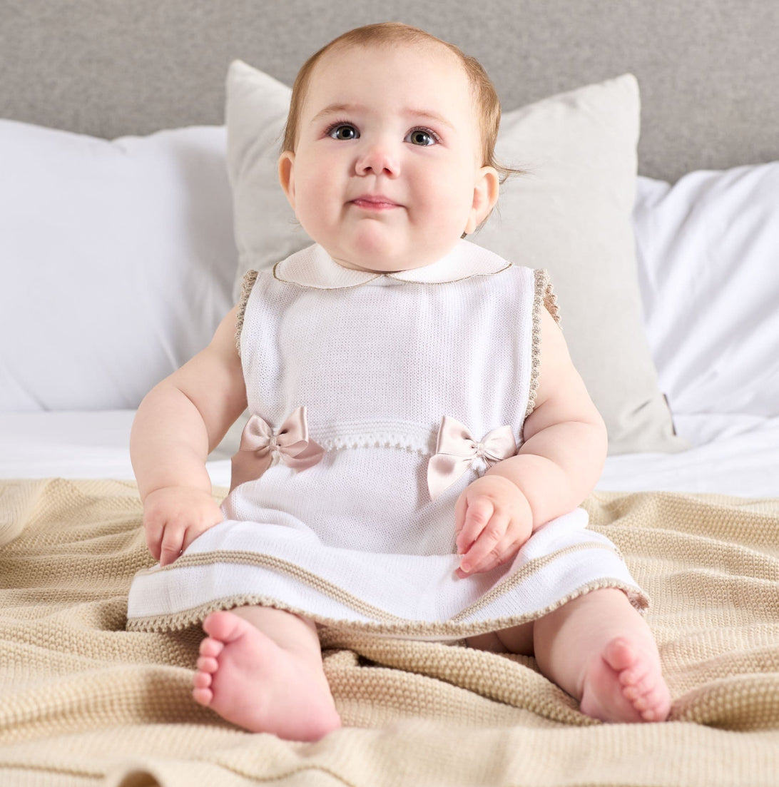 ZSatin Bow knitted dress & pants