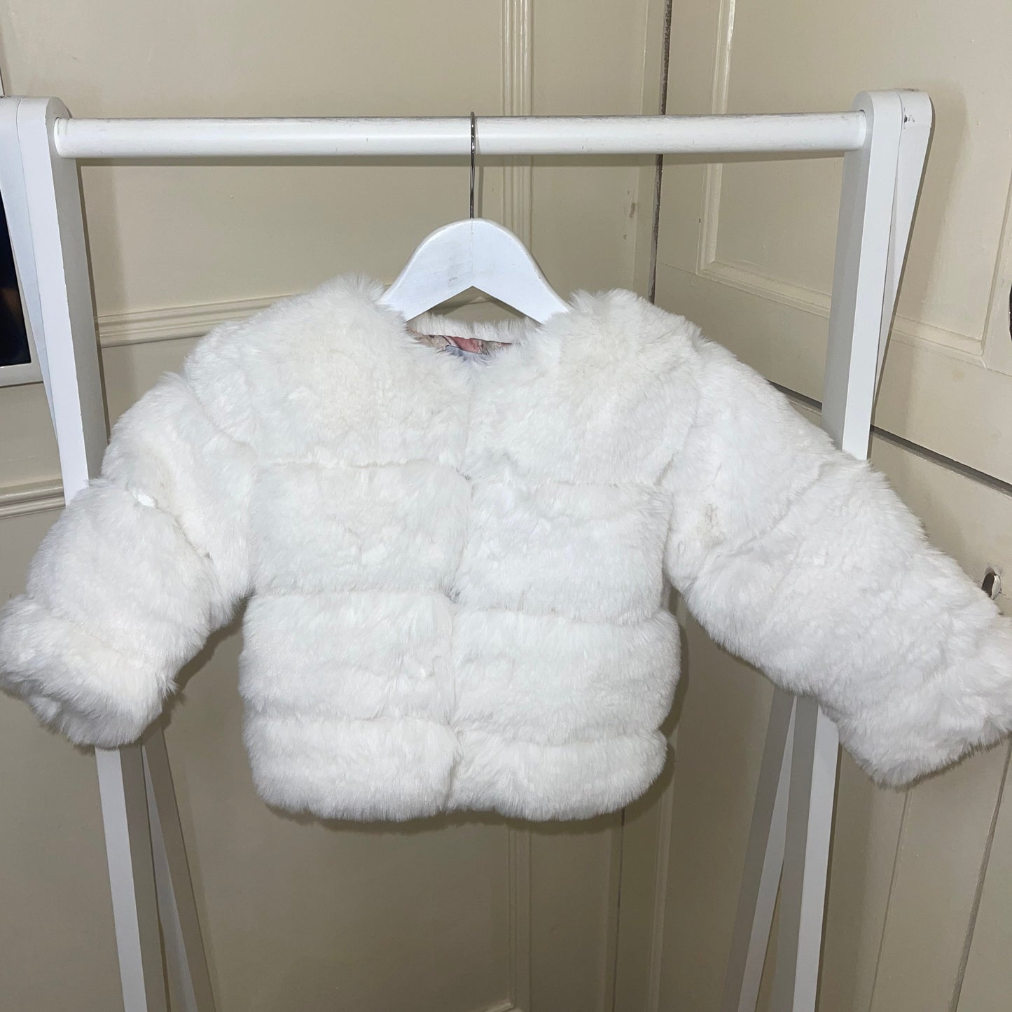 Children’s White Fur Coat