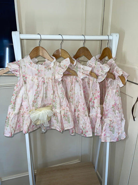 Floral Summer Dress &amp; Matching Bag