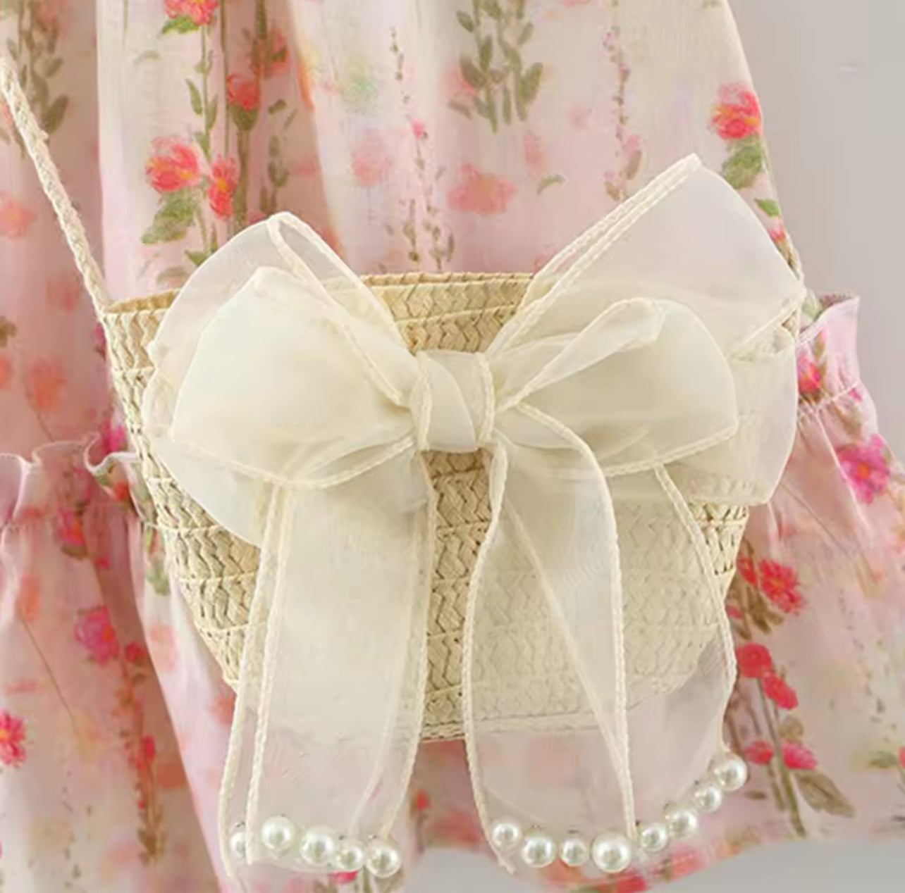 Floral Summer Dress &amp; Matching Bag