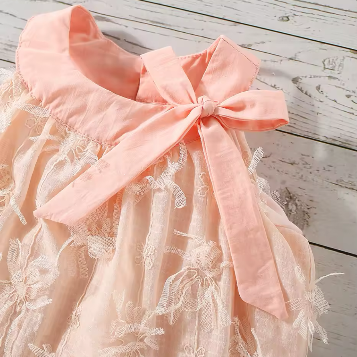 Summer Ruffled Sleeveless Dress Pink