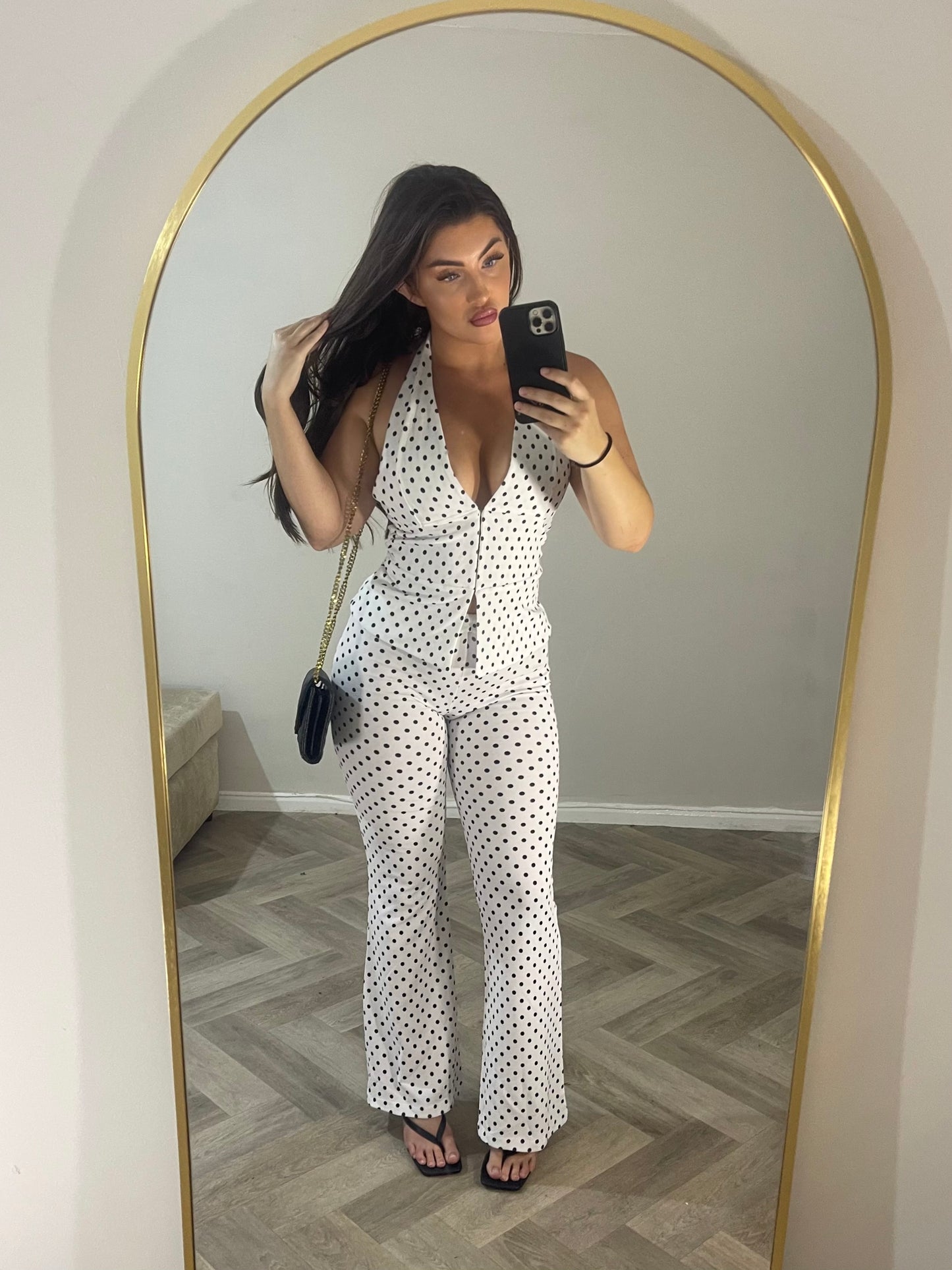 🤍 Polka Dot Corset Suit 🤍