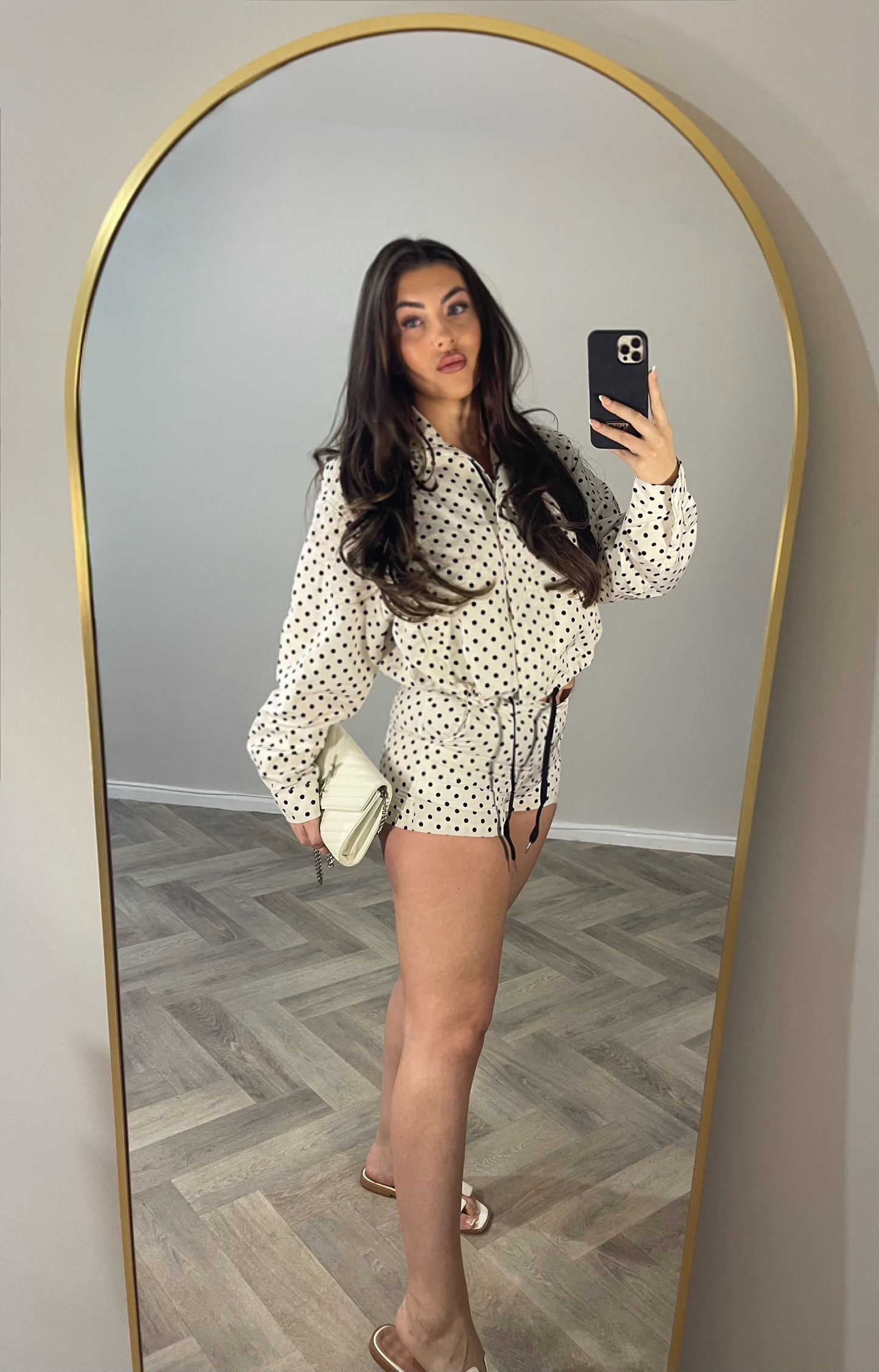 Vintage Polka Dot Two-Piece Set