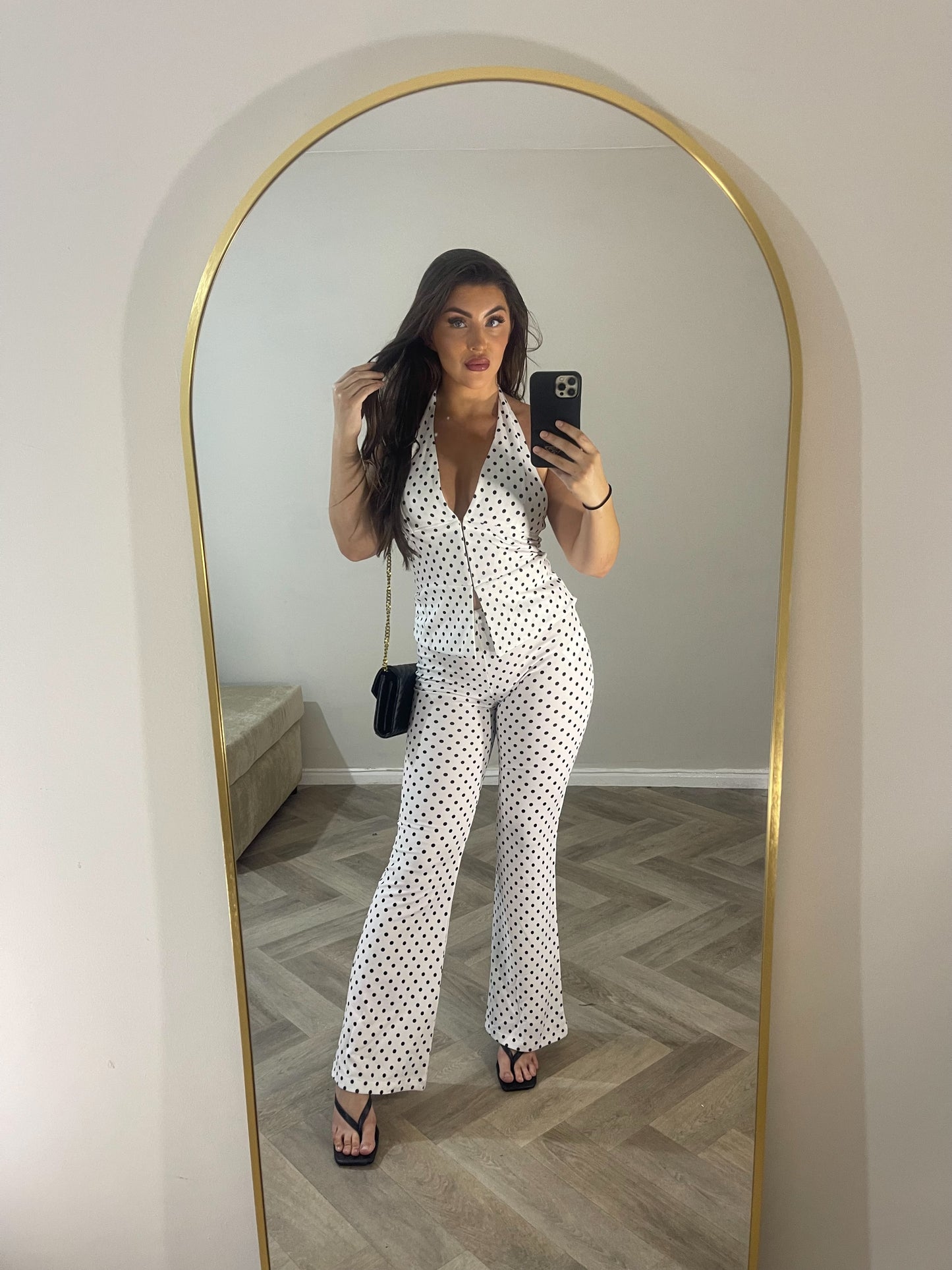 🤍 Polka Dot Corset Suit 🤍