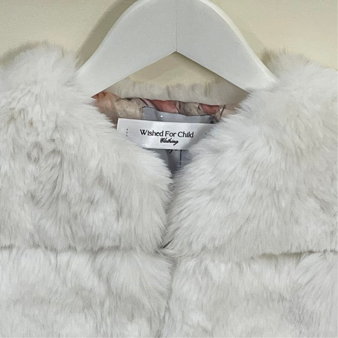 Children’s White Fur Coat