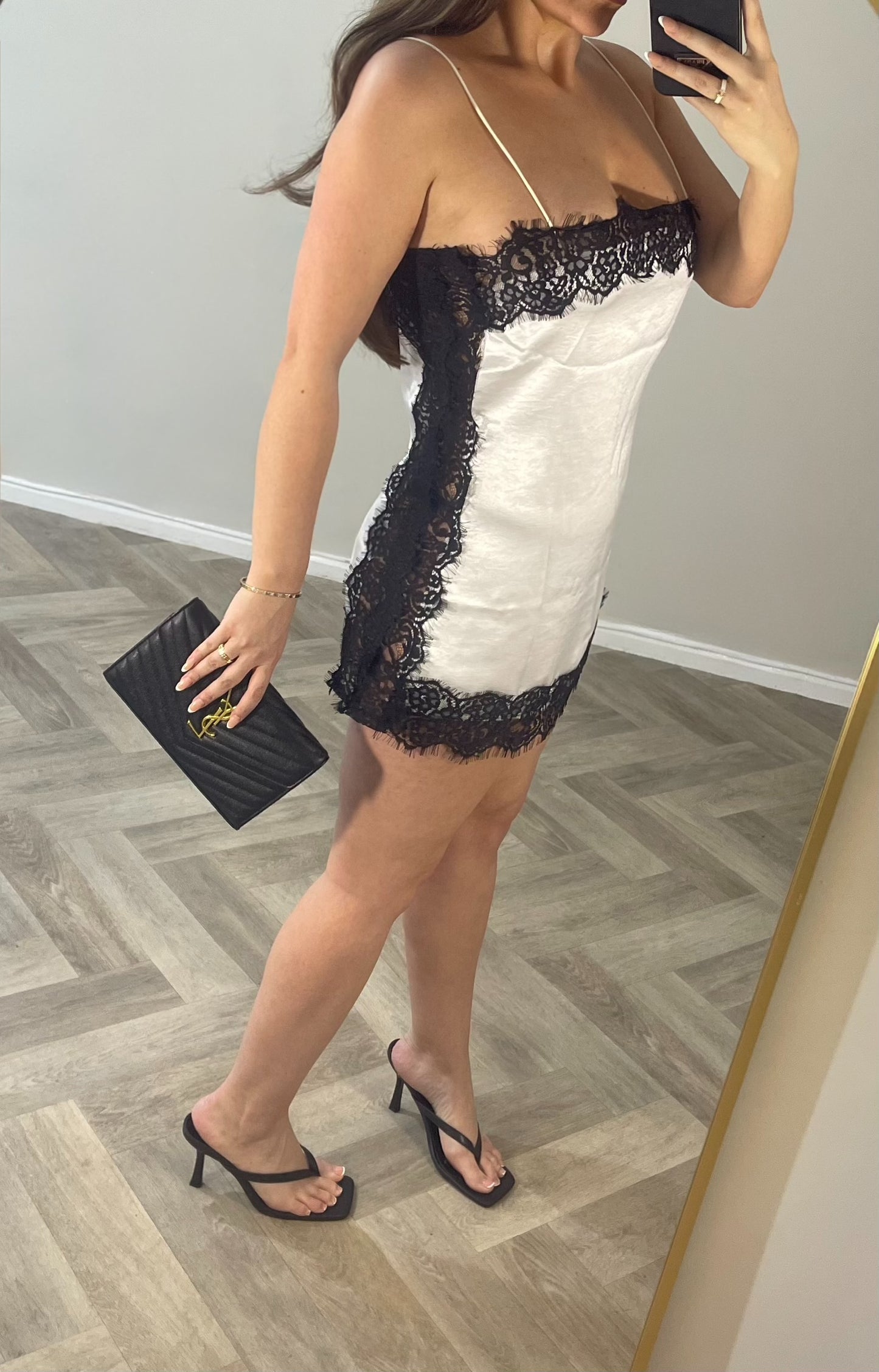 Vintage Satin Lace Camisole Dress