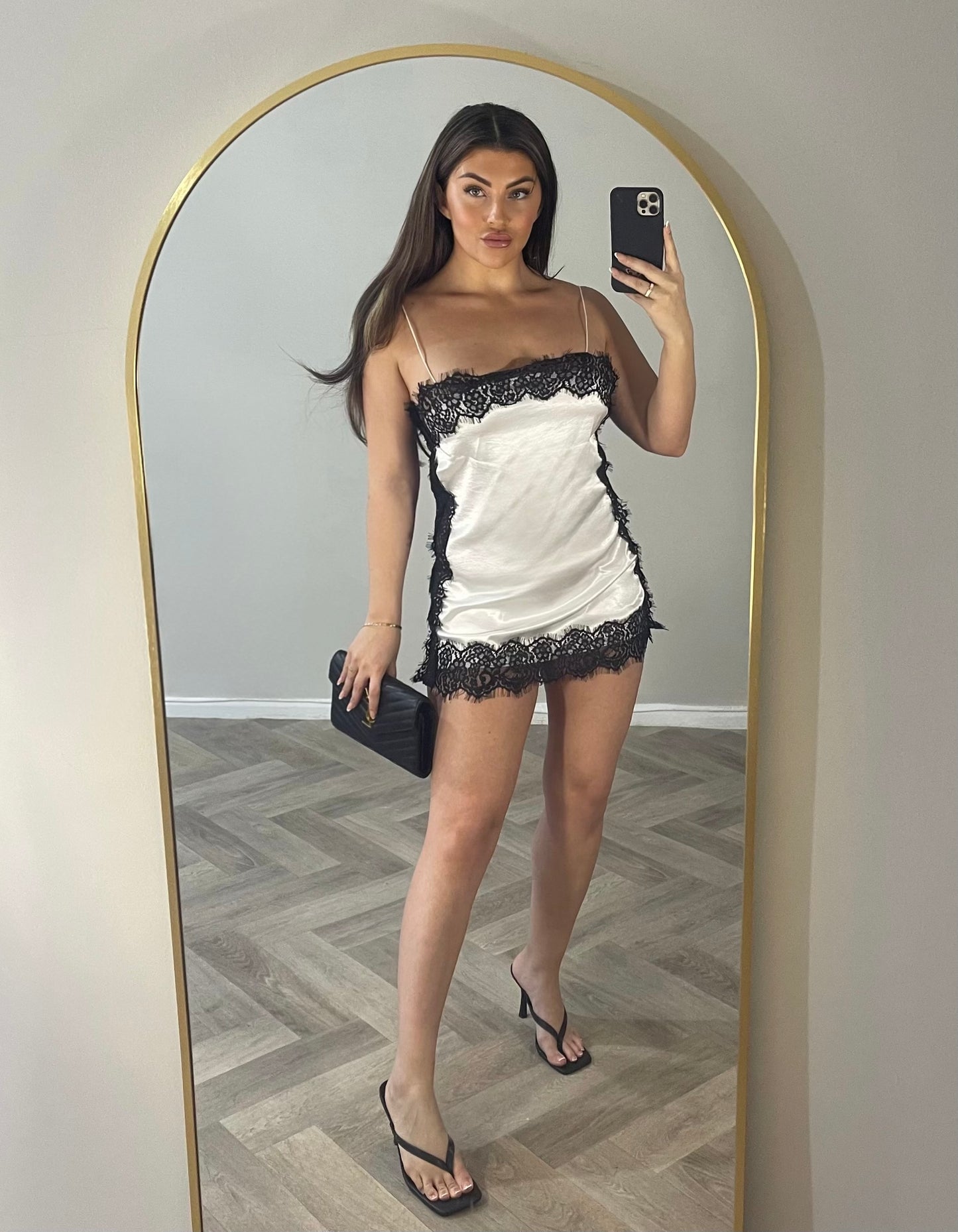 Vintage Satin Lace Camisole Dress