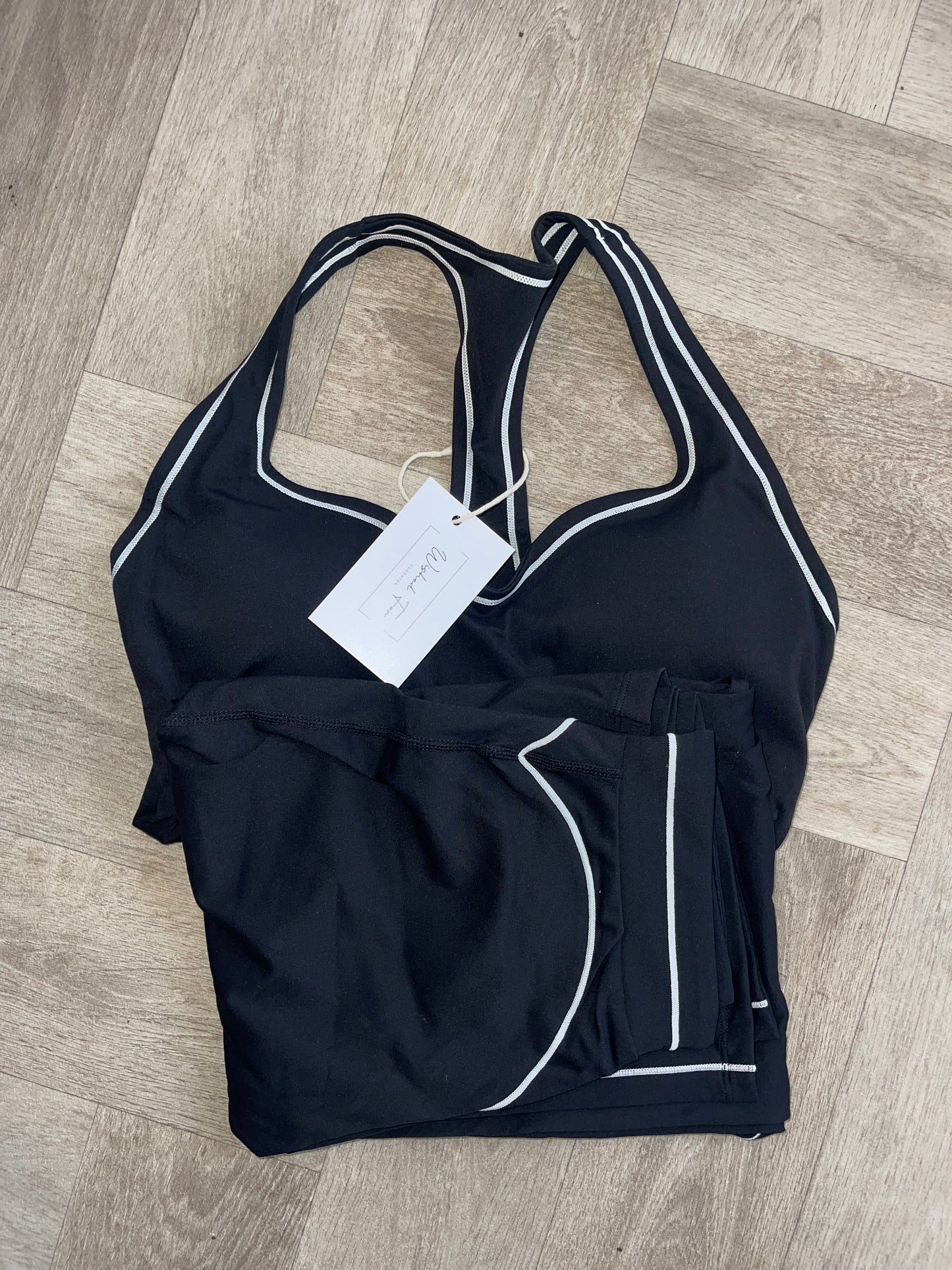 Black Yoga Flared Set