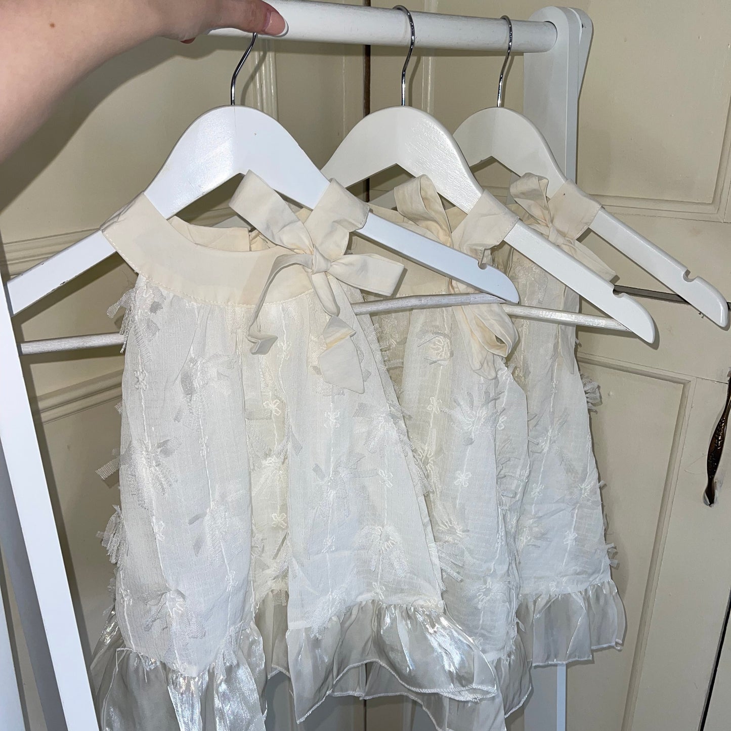Summer Ruffled Sleeveless Dress White