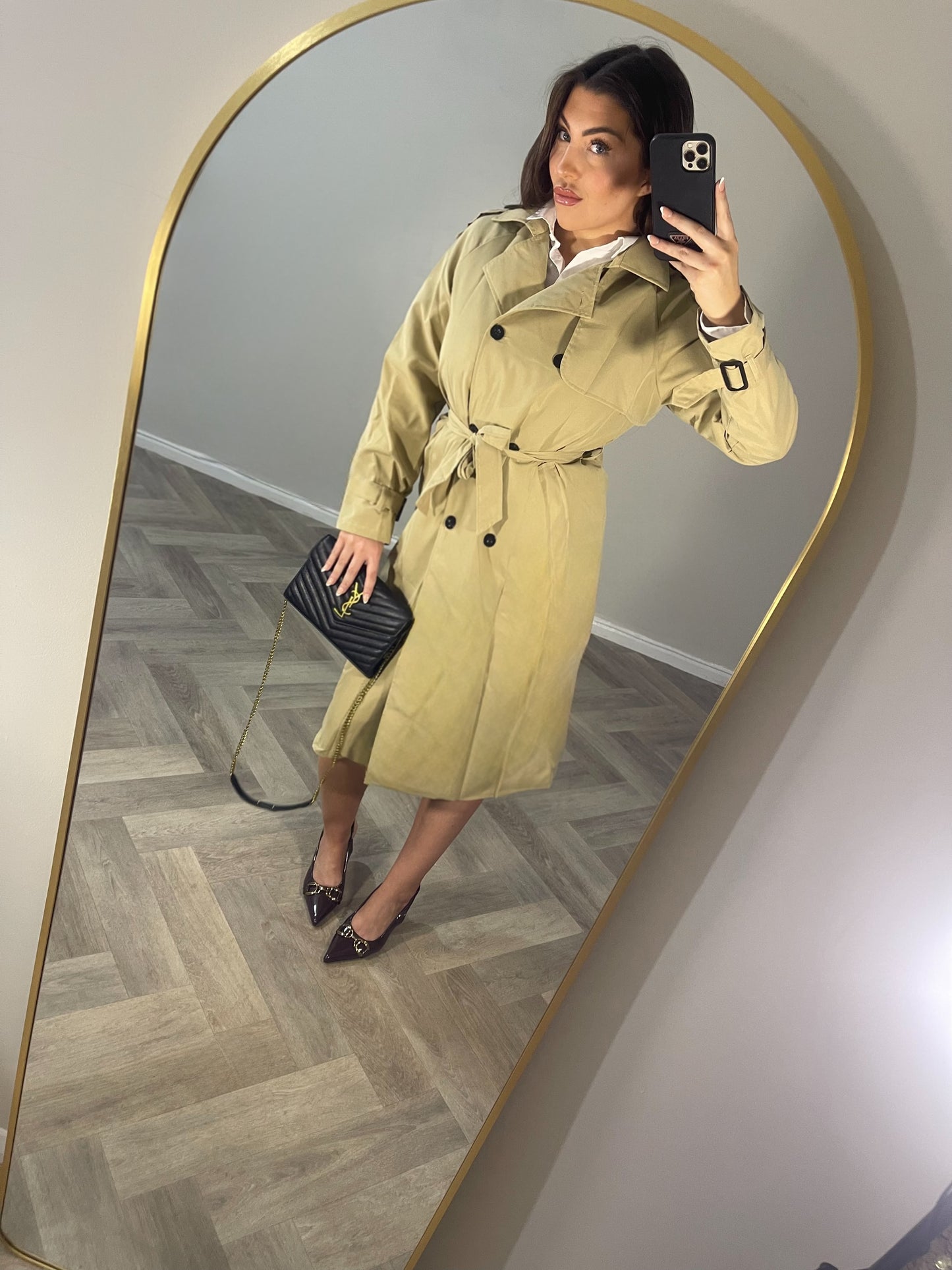 Signature Beige Trench Coat