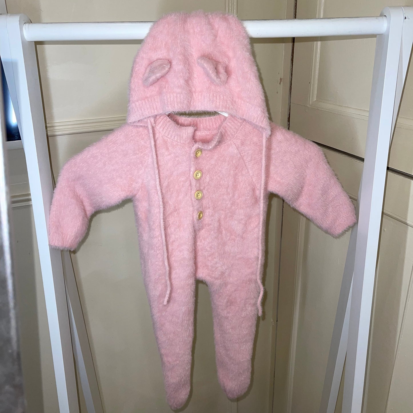 Pink Jumpsuit & Hat Set