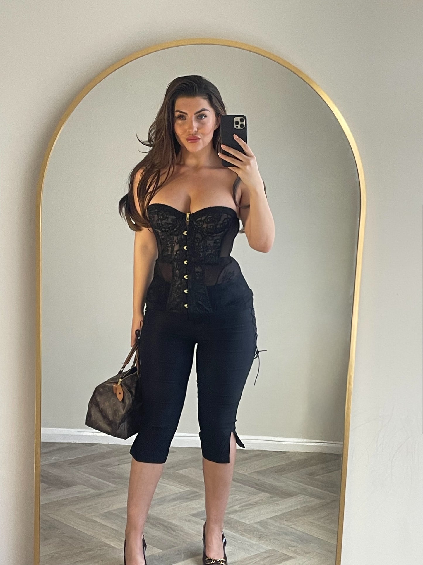 Sheer Lace Corset Top – Strapless Body Shaper