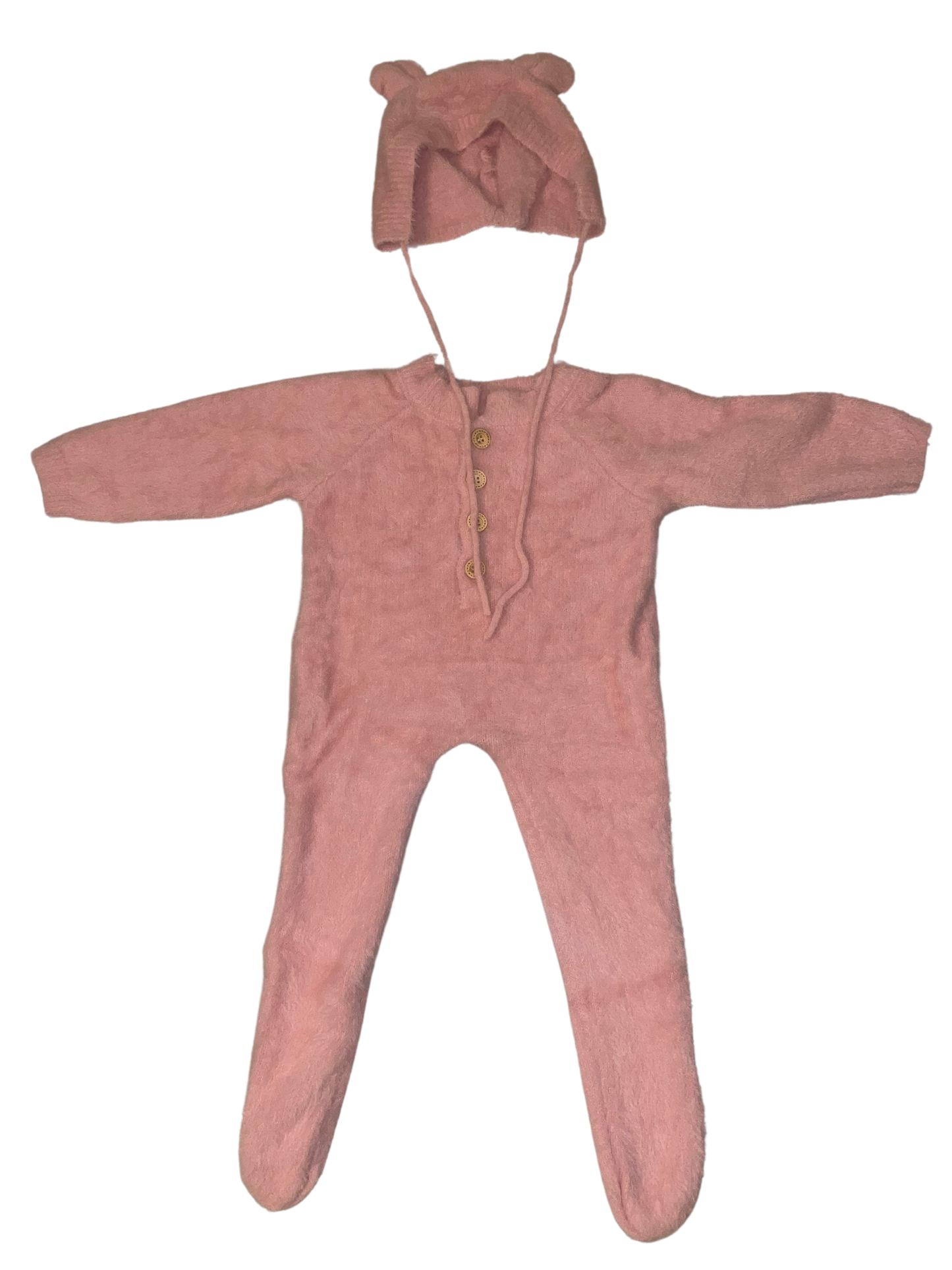 Pink Jumpsuit & Hat Set